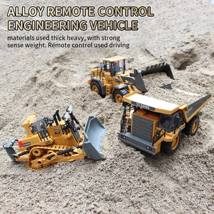 Tactiv MegaConstruct RC – 4x4 Remote Control Excavator & Dump Truck