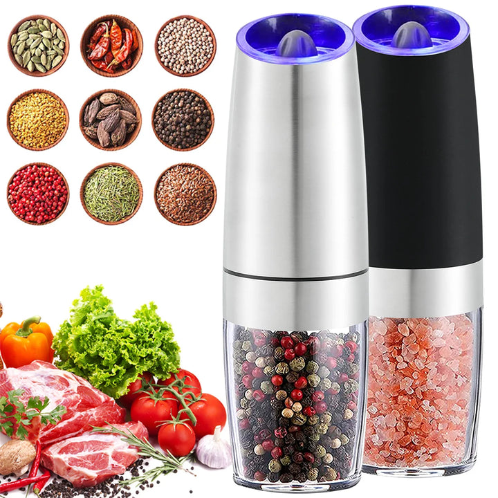 Automatic Electric Gravity Induction Salt & Pepper Grinder