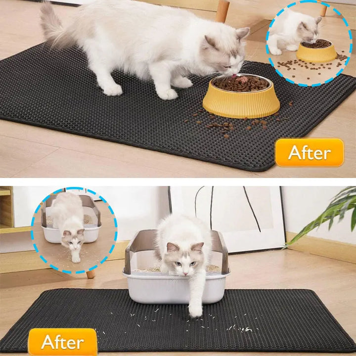 CleanPaws Dual-Layer Waterproof Cat Litter Mat