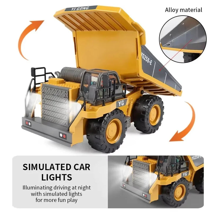 Tactiv MegaConstruct RC – 4x4 Remote Control Excavator & Dump Truck