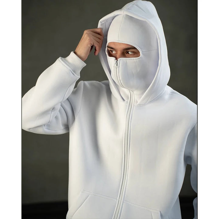 Jacket with Balaclava and Hat, ideal for cold weather, thick fabric