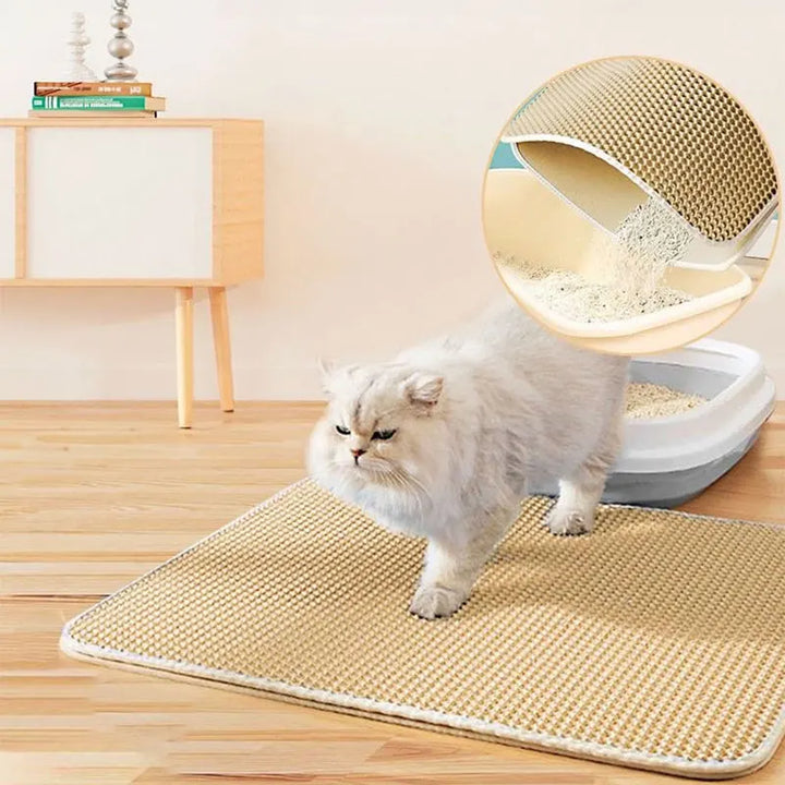 CleanPaws Dual-Layer Waterproof Cat Litter Mat