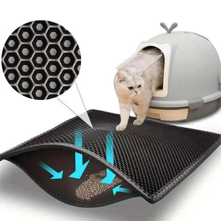 CleanPaws Dual-Layer Waterproof Cat Litter Mat