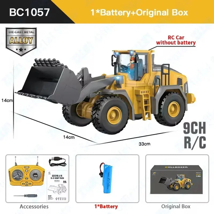 Tactiv MegaConstruct RC – 4x4 Remote Control Excavator & Dump Truck