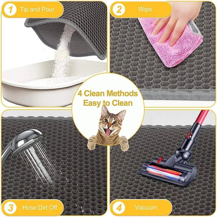 CleanPaws Dual-Layer Waterproof Cat Litter Mat