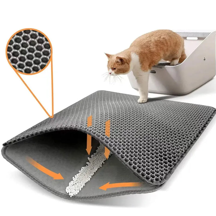 CleanPaws Dual-Layer Waterproof Cat Litter Mat